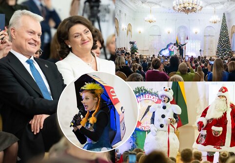 Kalėdų eglės įžiebimas prezidentūroje