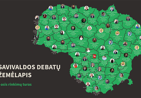 &bdquo;Žinau, ką renku&ldquo; organizuoja kandidatų į merus debatus
