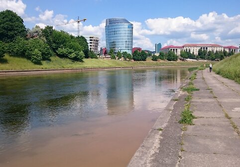 Ter&scaron;alai Neryje tiesiai prie&scaron; Seimo rūmus?