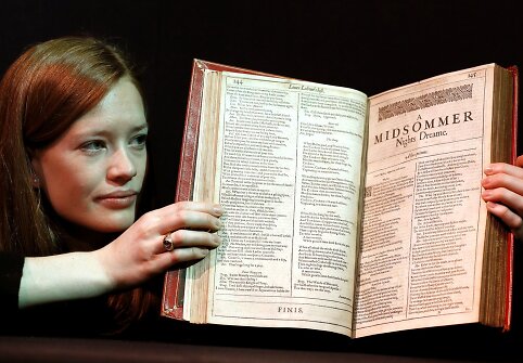 &bdquo;Christie's&ldquo; aukcione bus parduodamas pirmasis Shakespeare'o kūrinių rinkinys