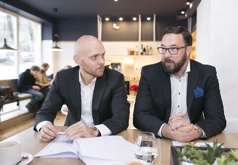 Simonas Bartkus ir Kristijonas Kaikaris