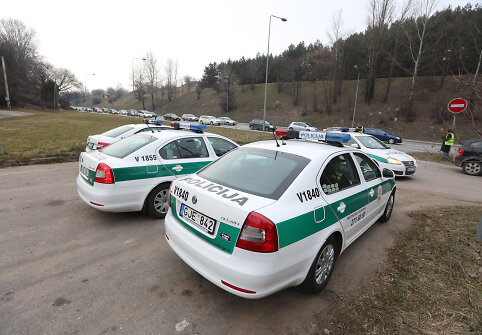 Vilniaus kelių policijos reidas Ukmergės gatvėje