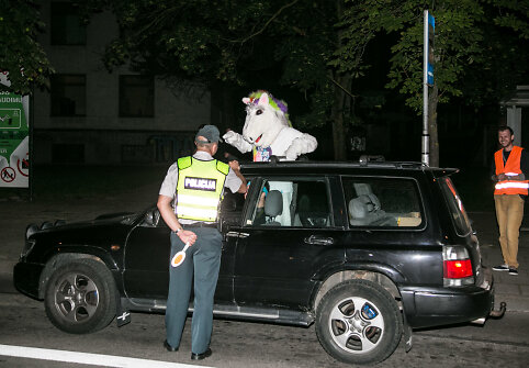 Naktinis Vilniaus kelių policijos reidas