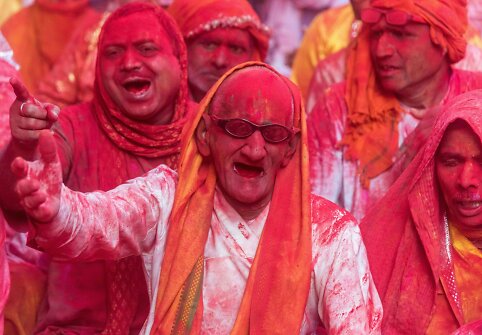 „Holi“ šventė Indijoje
