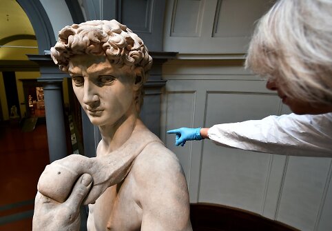 Akademijos galerijoje Florencijoje bus valoma garsioji Michelangelo „Dovydo“ skulptūra
