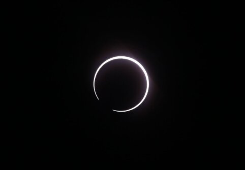 Afrikoje astronomai ir mėgėjai gėrėjosi žiediniu saulės užtemimu