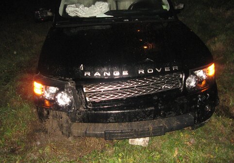 „Range Rover“ po avarijos