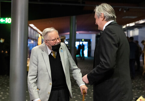 Vytautas Landsbergis ir Sergejus Loznica. Dokumentinio filmo &bdquo;Mr. Landsbergis. Sugriauti blogio imperiją&ldquo; premjera