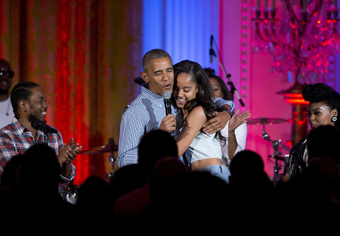 Barackas Obama su dukra Malia