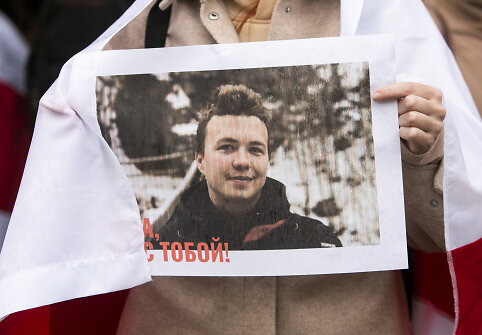 Protestas prie Baltarusijos ambasados Vilniuje