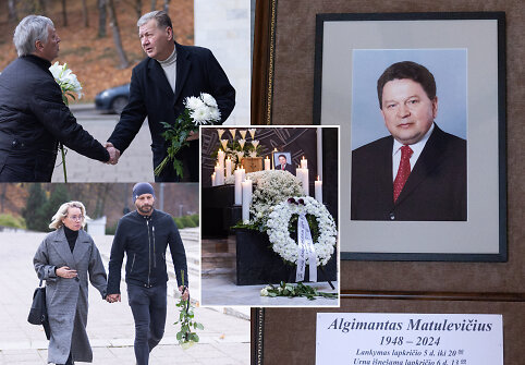 Atsisveikinimas su politiku Algimantu Matulevičiumi
