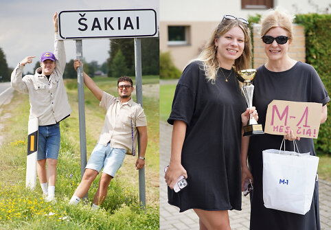 M-1 laidų vedėjai lankėsi &Scaron;akiuose