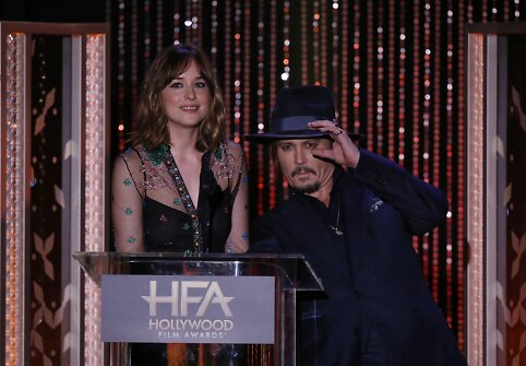 Dakota Johnson ir Johnny Deppas