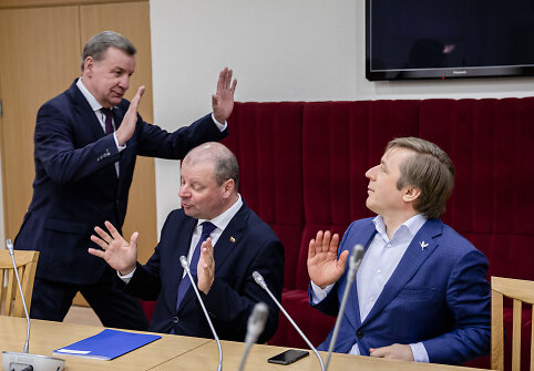 Rimantas Sinkevičius, Saulius Skvernelis, Ramūnas Karbauskis