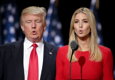 Donaldas Trumpas su dukra Ivanka Trump