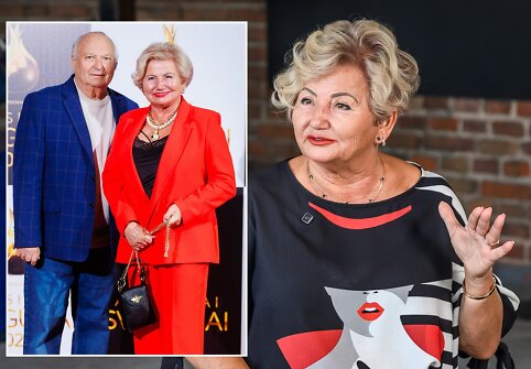 Joana Barta&scaron;kienė su vyru Albinu