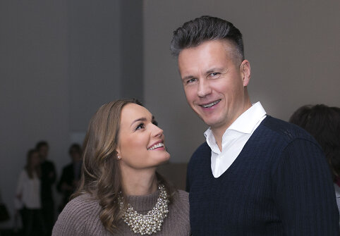 Jurgita Jurkutė su vyru Ryčiu