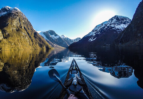 Kelionė baidare po Norvegijos fjordus