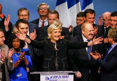 Marine Le Pen savaitgalį oficialiai pradėjo rinkimų kampaniją