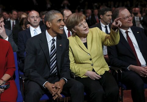 Barackas Obama ir Angela Merkel