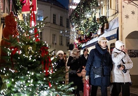 Kalėdi&scaron;kai pasipuo&scaron;ęs Vilnius