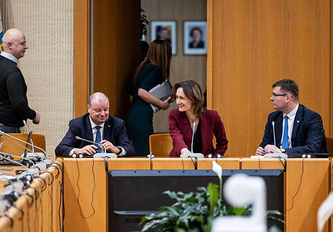 Saulius Skvernelis, Viktorija Čmilytė - Nielsen, Laurynas Kasčiūnas