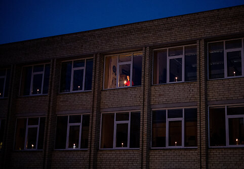 Sausio 13-osios minėjimas Vilniaus Antakalnio gimnazijoje