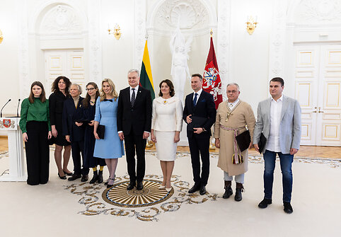 Nacionalinių kultūros ir meno bei Jono Basanavičiaus premijų įteikimas