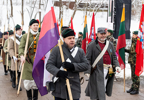 1863–1864 m. sukilimo pagerbimo ceremonija Rasų kapinėse