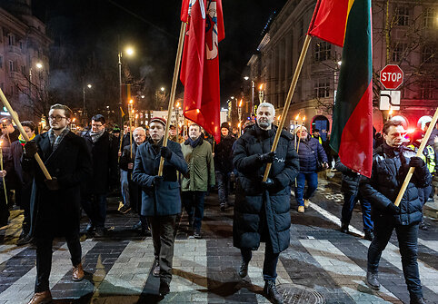 &bdquo;Pro Patria&ldquo; eitynės su fakelais