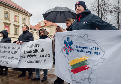 Protestas prie SAM