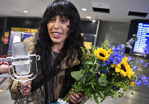 Loreen &Scaron;vedijos oro uoste pasitiko gerbėjų minia