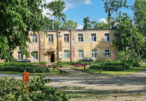 Viesulo nusiaubtas Antanavo dvaro parkas