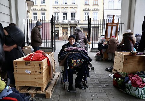 &bdquo;Stiprūs kartu&ldquo; dalija humanitarinę pagalbą Lvive