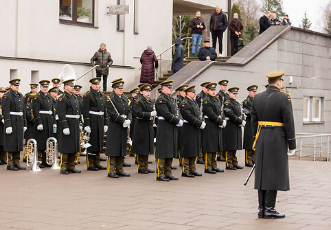 Atsisveikinimo ceremonija su Lietuvoje mirusiu Belgijos kariu