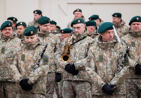 Lietuvos kariuomenės karių grįžusių iš tarptautinės NATO vadovaujamos operacijos Kosove sutikimo ceremonija