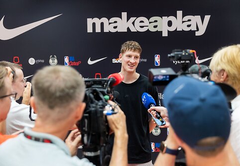 Kasparas Jakučionis jaunųjų krepšinio talentų stovykloje
