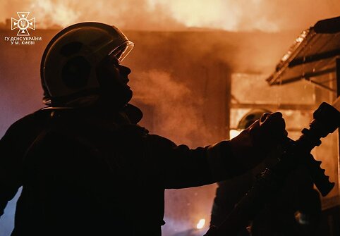 Rusijos atakos padariniai Kyjive 