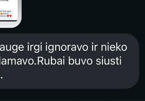 Verslininkės paviešintos žinutės