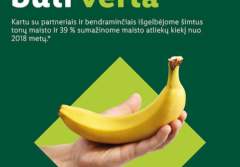 Startuoja &bdquo;Lidl Lietuva&ldquo; tvarumo kampanija &bdquo;Tvariems būti verta&ldquo;: dėmesys aplinkai, bendruomenėms ir darbuotojams