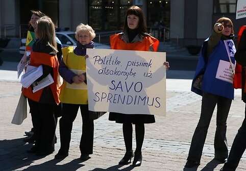„Politike, prisiimk atsakomybę už savo sprendimus“