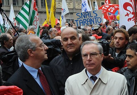 Italijoje masiniai protestai
