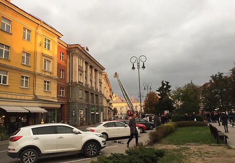 Vilniaus ugniagesiai Vokiečių gatvėje