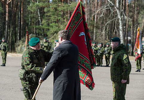 Lengvosios pėstininkų brigados „Aukštaitija“ kovinės vėliavos įteikimo ceremonija