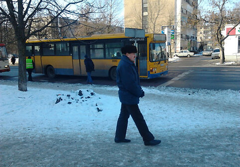 Sugedęs autobusas sustabdė troleibusus