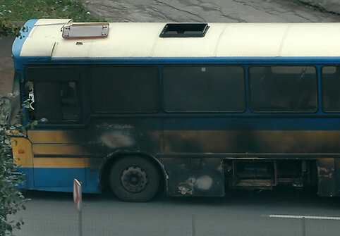 Apdegęs autobusas