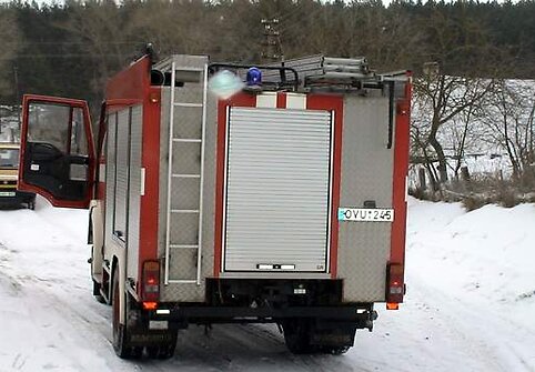 Ugniagesiai įvykio vietoje