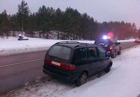 Cigarečių kontrabandininko automobilis