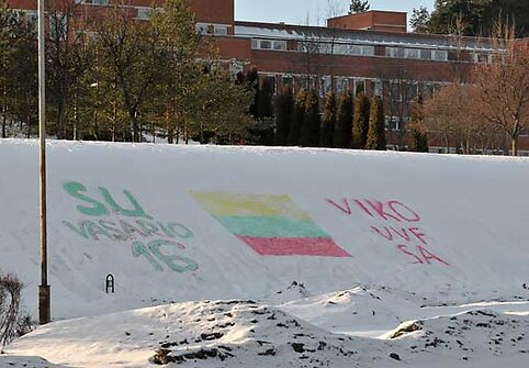 Sveikinimas ant sniego