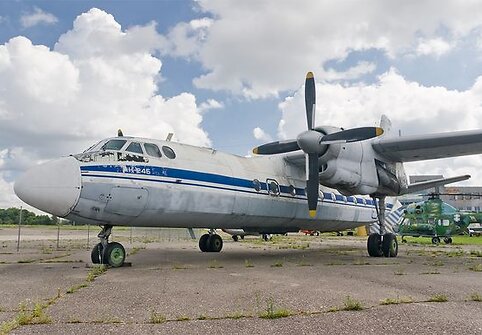 Taip atrodo lėktuvo AN-24 modelis.